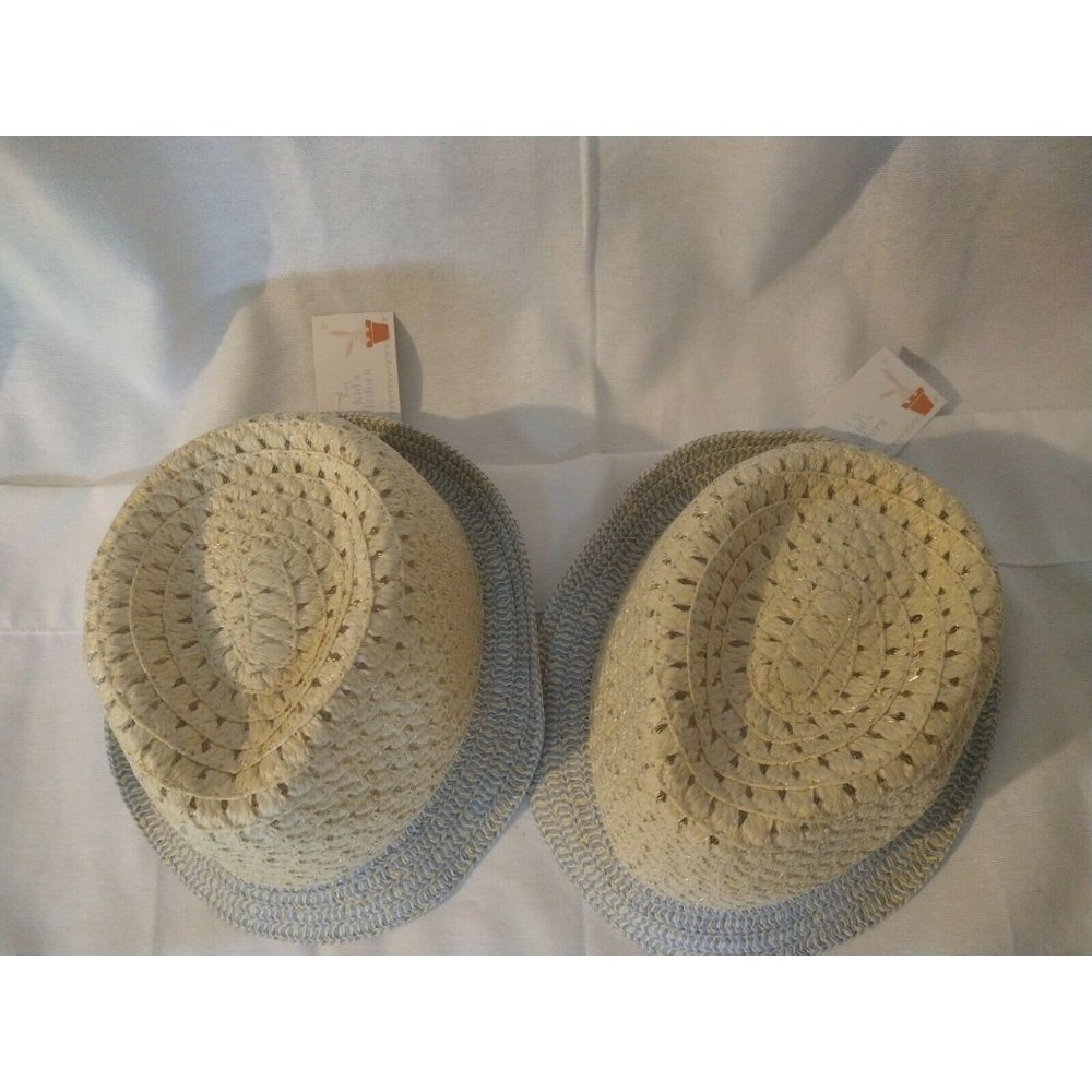 Kids Staw Hat Lot twins